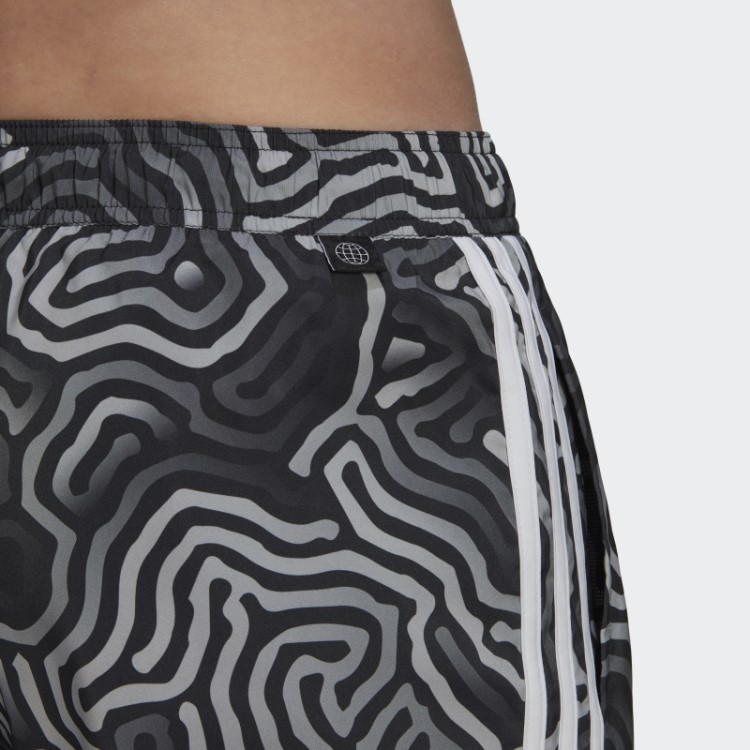 Bermuda De Banho Colorida Maze Clx De Comprimento Muito Curto Preto Adidas
