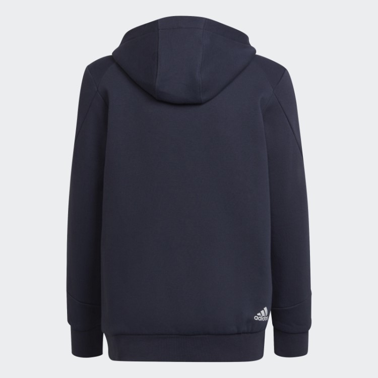 Moletom Com As Três Listras Adidas Navy Future Icons