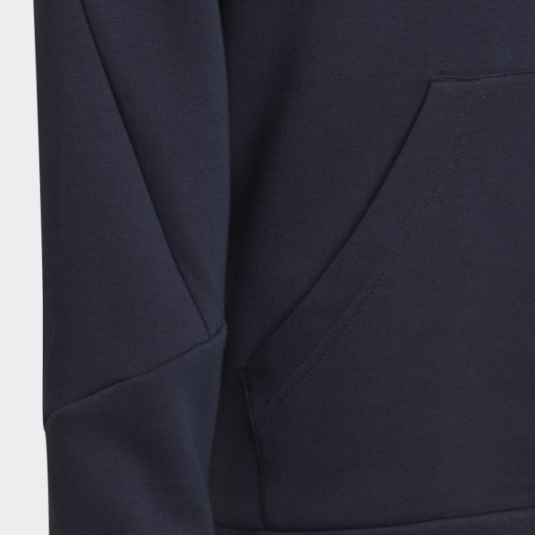 Moletom Com As Três Listras Adidas Navy Future Icons