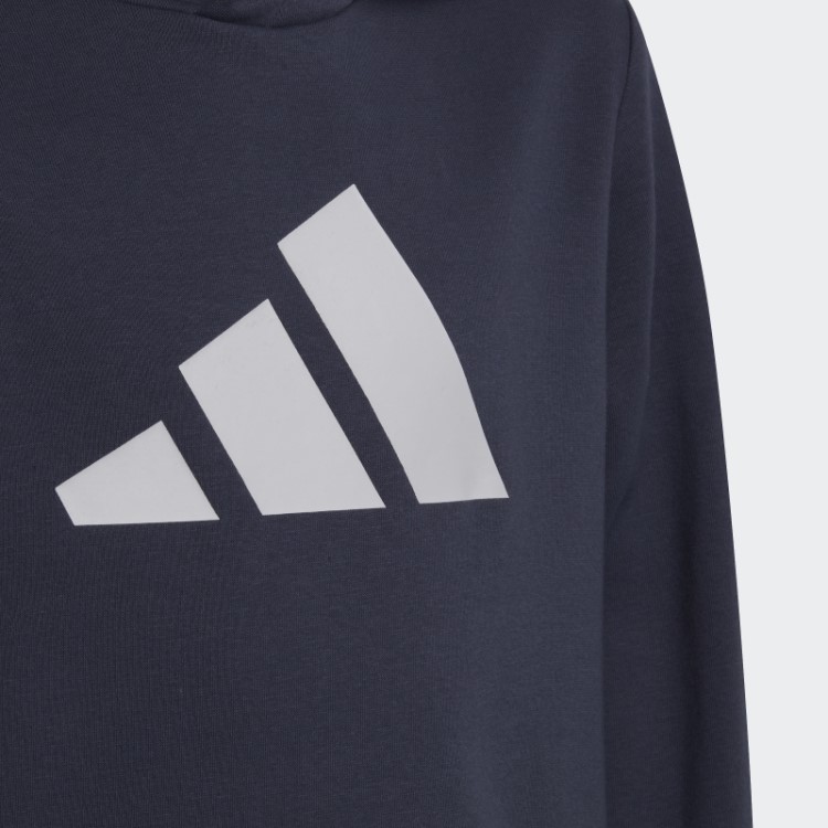 Moletom Com As Três Listras Adidas Navy Future Icons