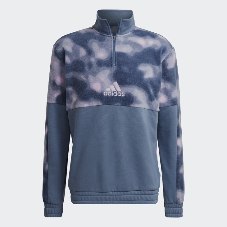 Adidas Polar Polar Nature Allover Print 1/4-zip Jaqueta De Aço