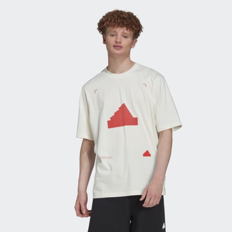 Camiseta Oversized Branca Adidas