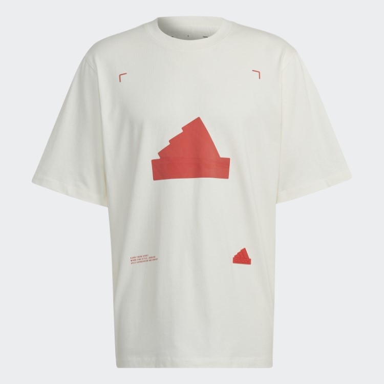 Camiseta Oversized Branca Adidas Fashion