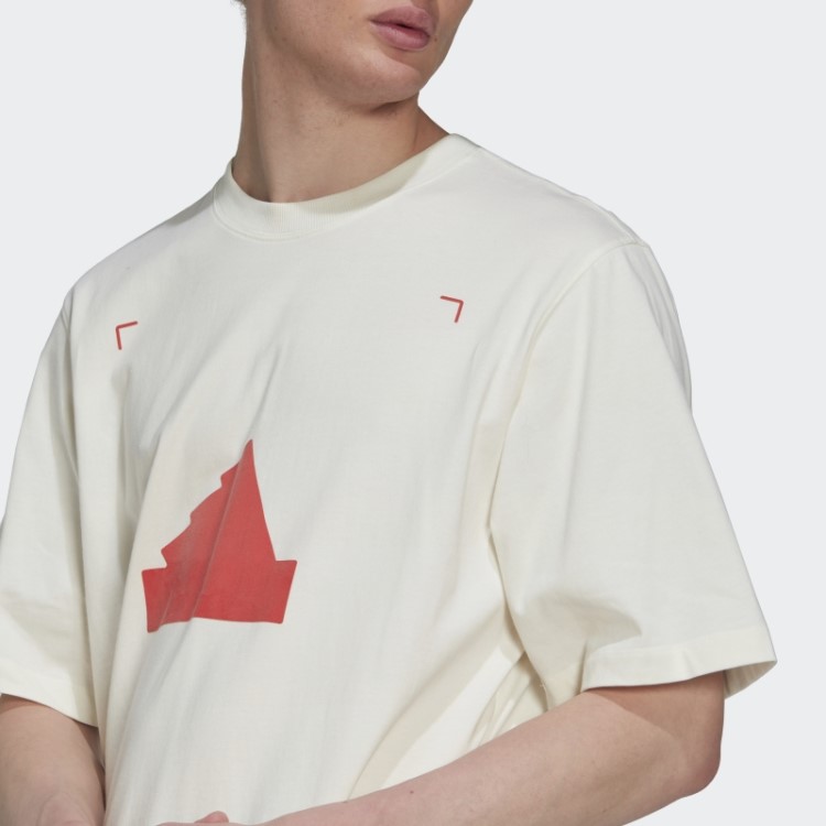 Camiseta Oversized Branca Adidas Fashion