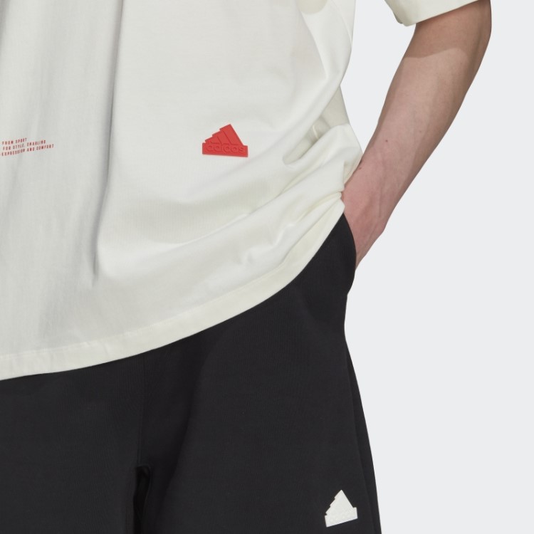 Camiseta Oversized Branca Adidas Fashion