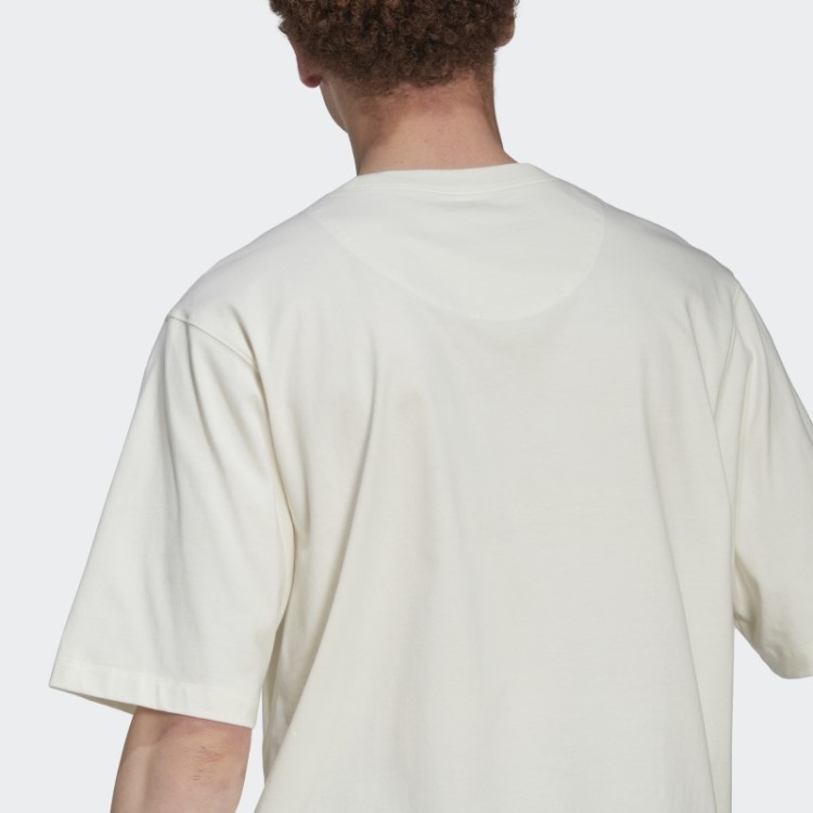 Camiseta Oversized Branca Adidas Fashion