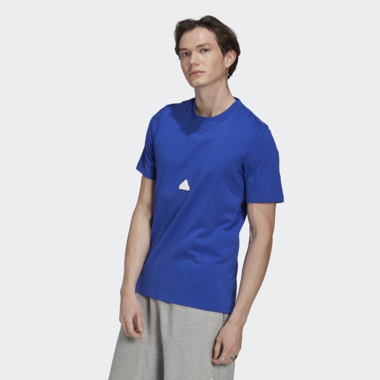 Camiseta Clássica Azul Adidas
