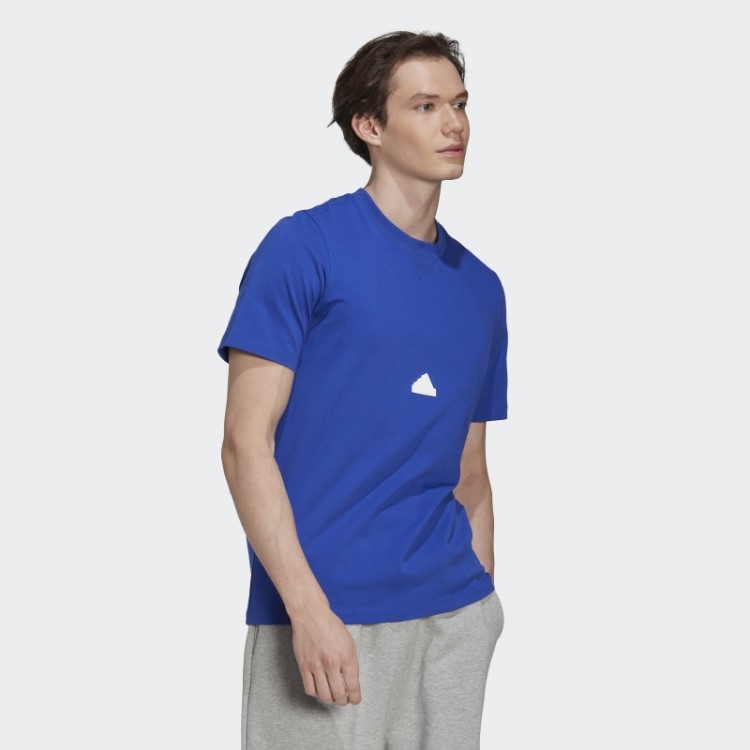 Camiseta Clássica Azul Adidas