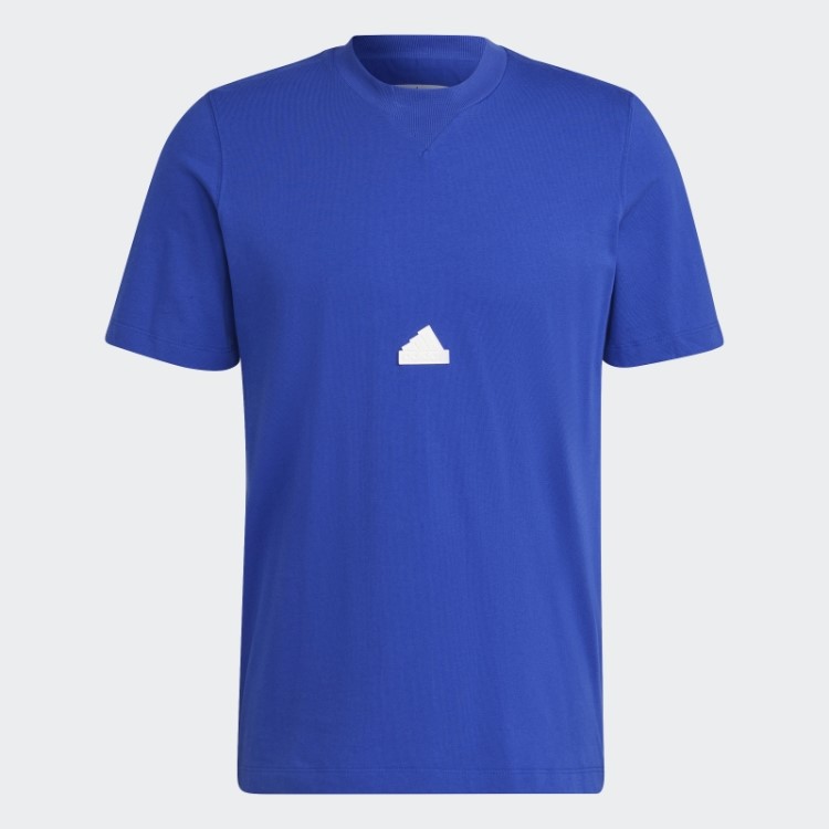 Camiseta Clássica Azul Adidas