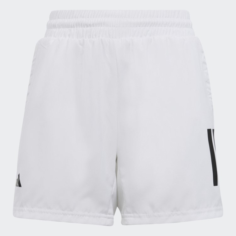 Bermuda Branca Com As Três Listras Do Club Tennis Adidas