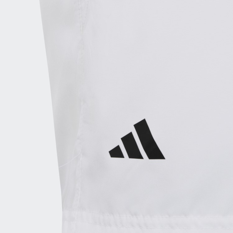 Shorts De Tênis Branco Adidas Club Com As Três Listras Da Moda