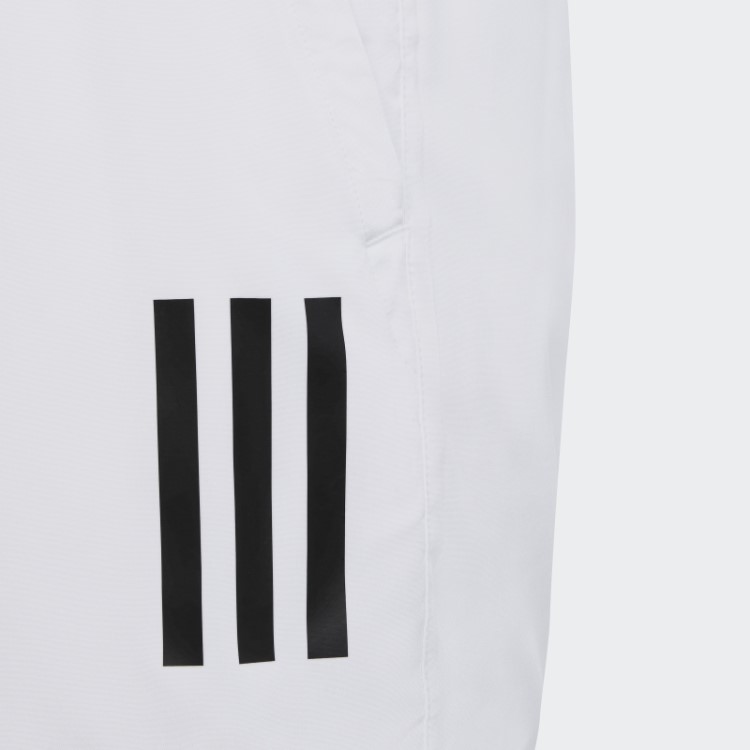 Shorts De Tênis Branco Adidas Club Com As Três Listras Da Moda