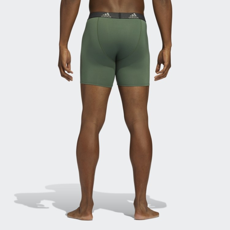Cuecas Boxer De Desempenho 3 Pares De óxido Verde Adidas