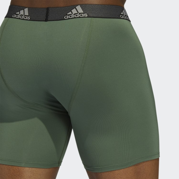 Cuecas Boxer De Desempenho 3 Pares De óxido Verde Adidas