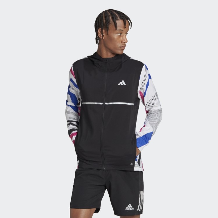 Jaqueta Sazonal Own The Run Preta Adidas