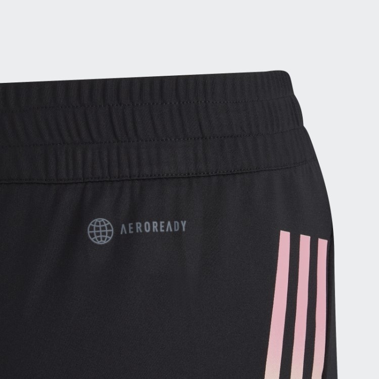 Bermuda De Tricô Adidas Aeroready 3 Listras Preta