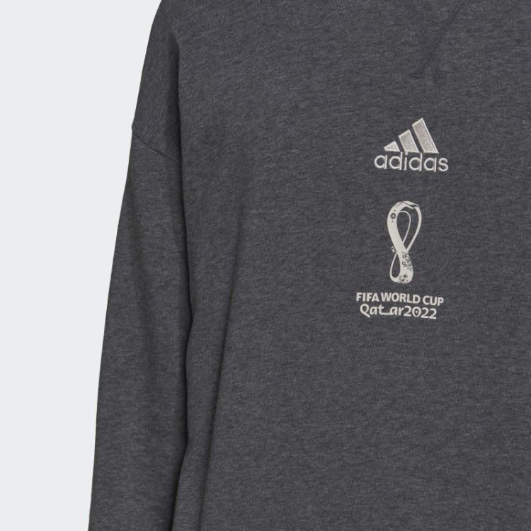 Moletom Com Emblema Oficial Da Copa Do Mundo Da Fifa 2022 Cinza Escuro Urze Adidas