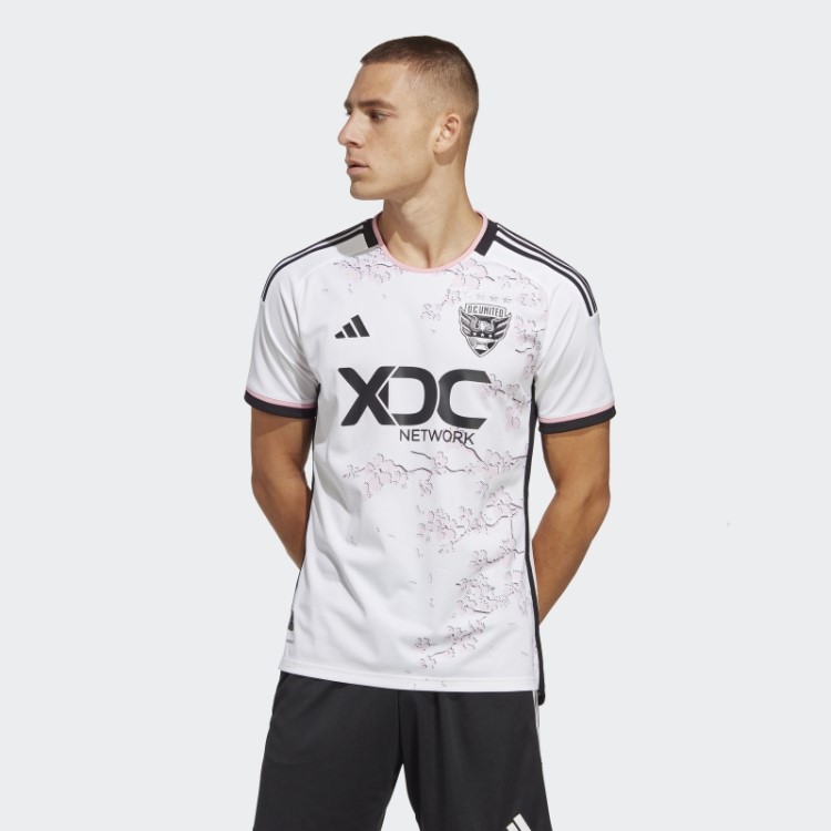Branco D.c. United 23/24 Away Camisa Autêntica Adidas