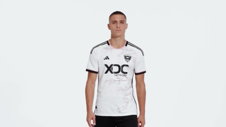 Branco D.c. United 23/24 Away Camisa Autêntica Adidas