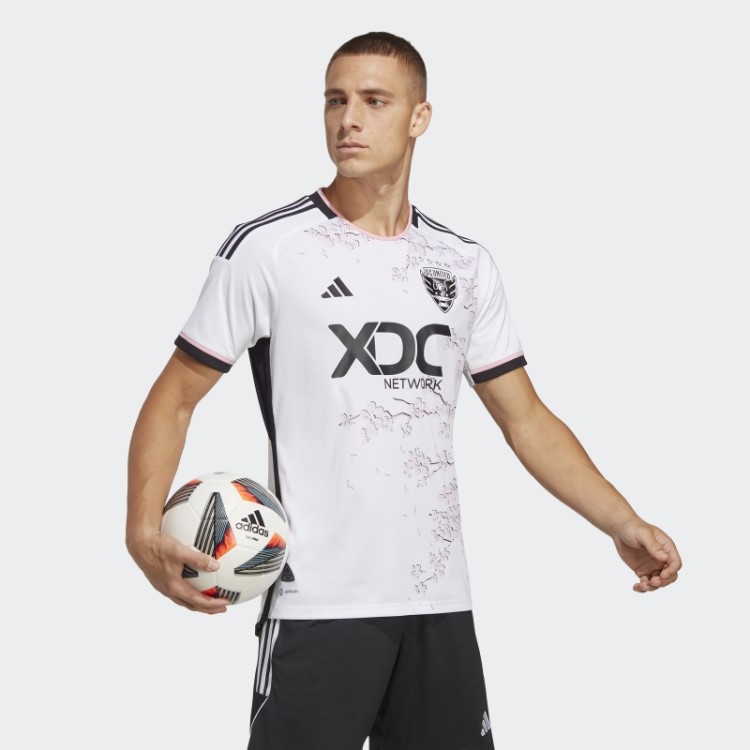 Branco D.c. United 23/24 Away Camisa Autêntica Adidas