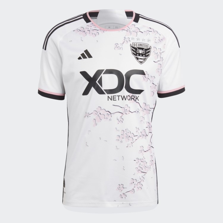 Branco D.c. United 23/24 Away Camisa Autêntica Adidas