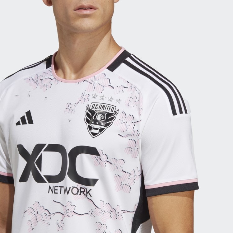 Branco D.c. United 23/24 Away Camisa Autêntica Adidas