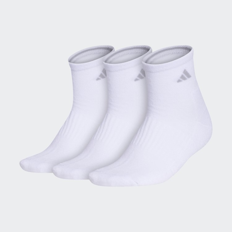 Meias Acolchoadas 3 Pares Adidas Branco