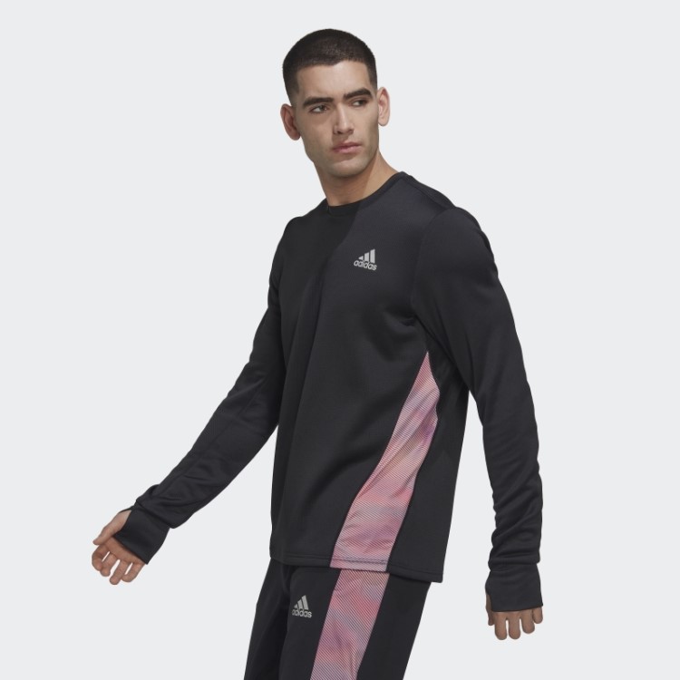 Adidas Possui O Moletom Run Colorblock Multicolorido