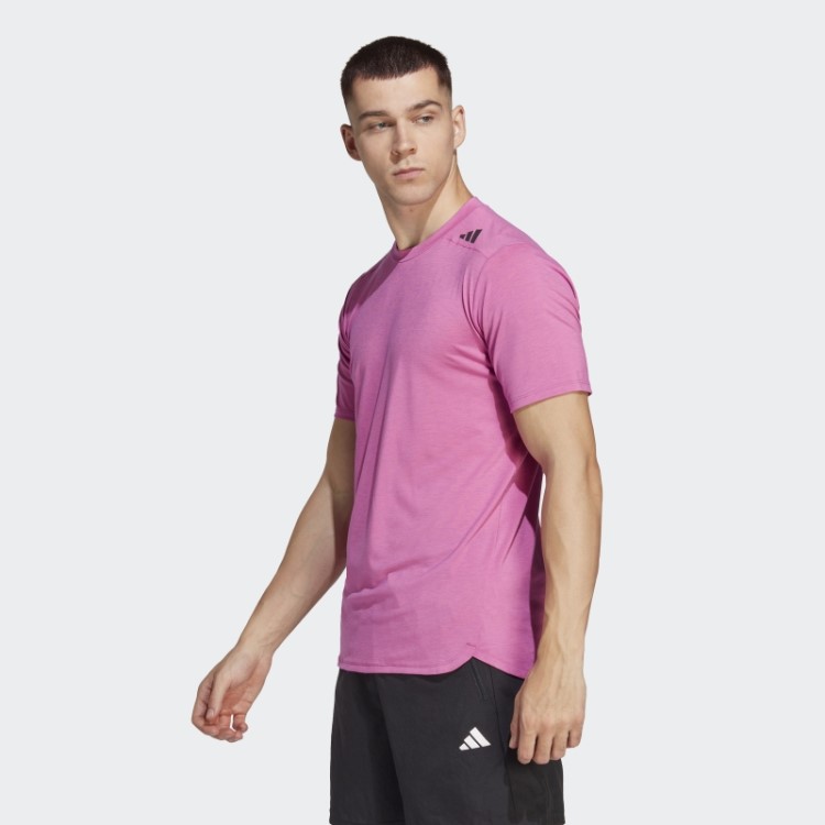 Camiseta Adidas Fúcsia Projetada Para Treinar Aeroready Hiit Com Mudança De Cor