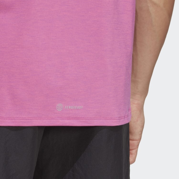 Camiseta Adidas Fúcsia Projetada Para Treinar Aeroready Hiit Com Mudança De Cor