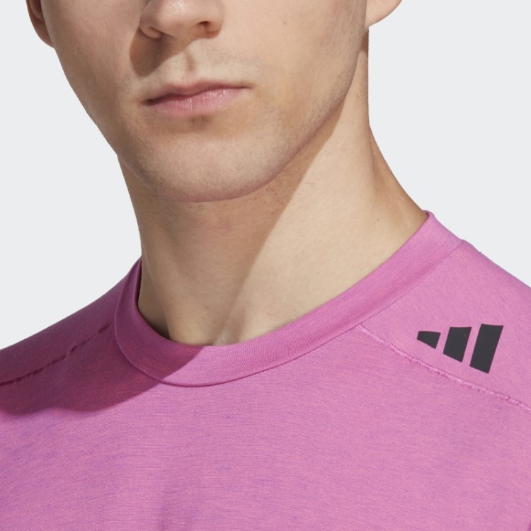 Camiseta Adidas Fúcsia Projetada Para Treinar Aeroready Hiit Com Mudança De Cor