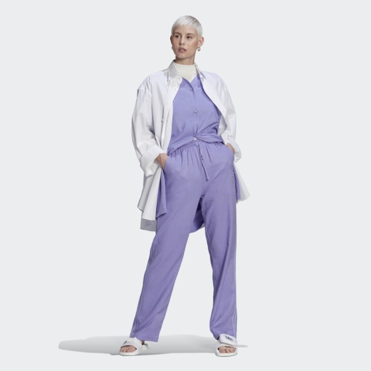 Vestido De Beisebol De Linho Adidas Roxo Claro