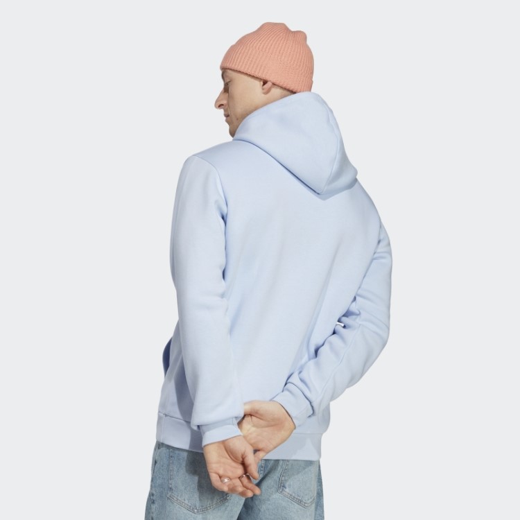 Moletom Com Capuz Trefoil Essentials Adidas Blue Dawn