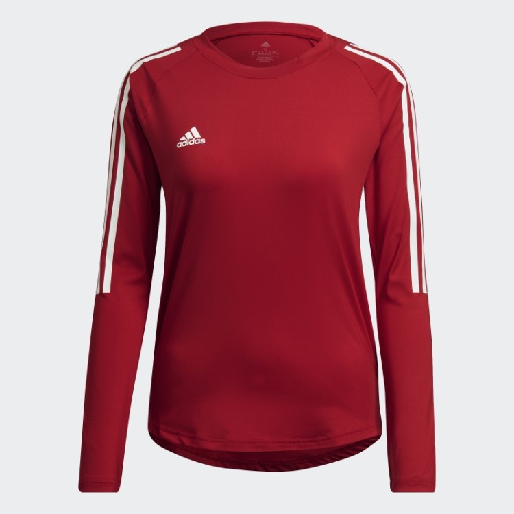 Camisa De Manga Longa Hilo Vermelho Adidas