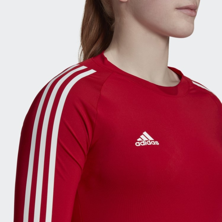 Camisa De Manga Longa Hilo Vermelho Adidas