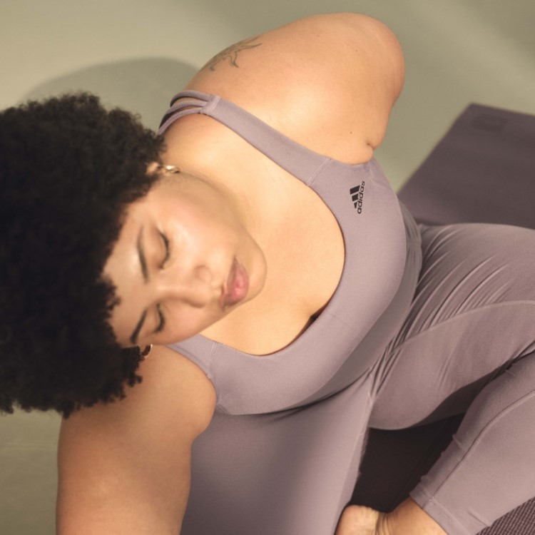 Sutiã De Suporte Médio Coreflow Roxo (tamanho Grande) Adidas