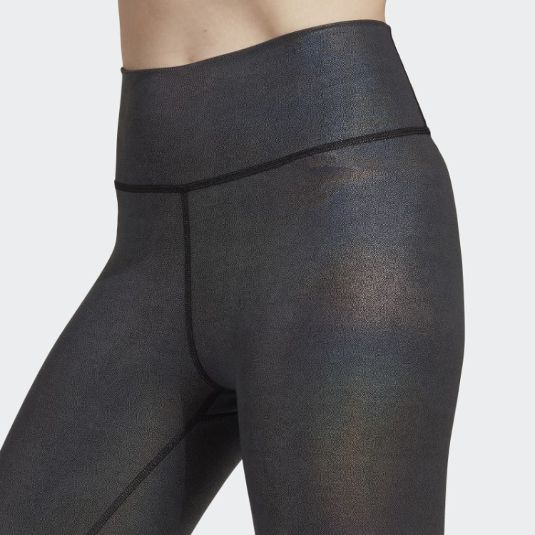 Legging Adidas Black Optime Training Shine 7/8