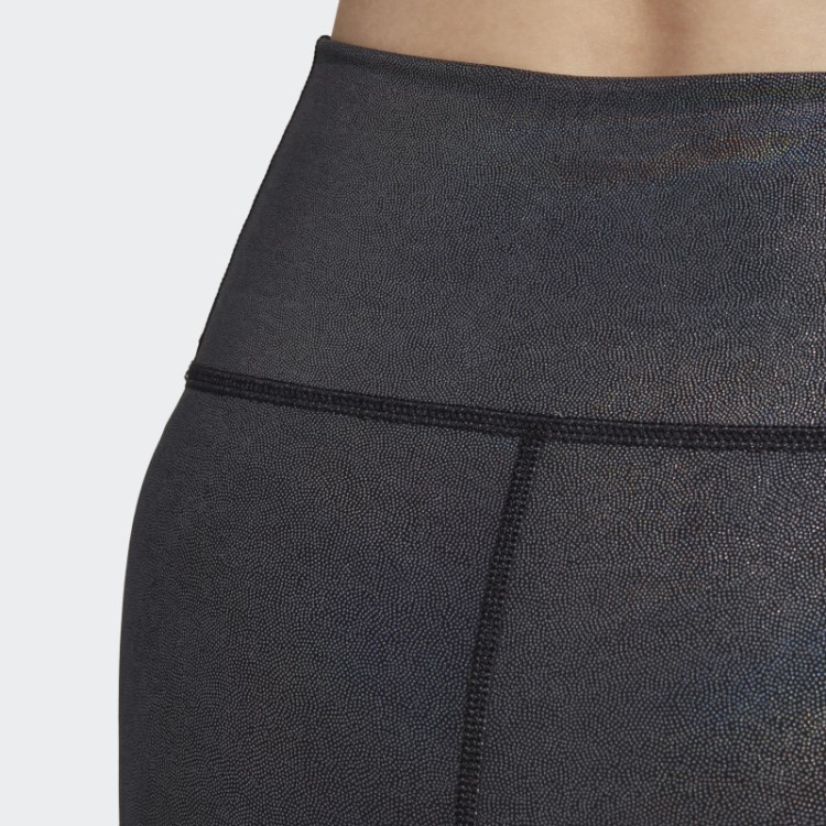 Legging Adidas Black Optime Training Shine 7/8