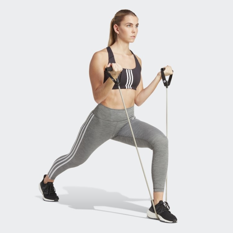 Leggings 7/8 De Cintura Alta Urze Cinza Escuro Adidas Train Essentials