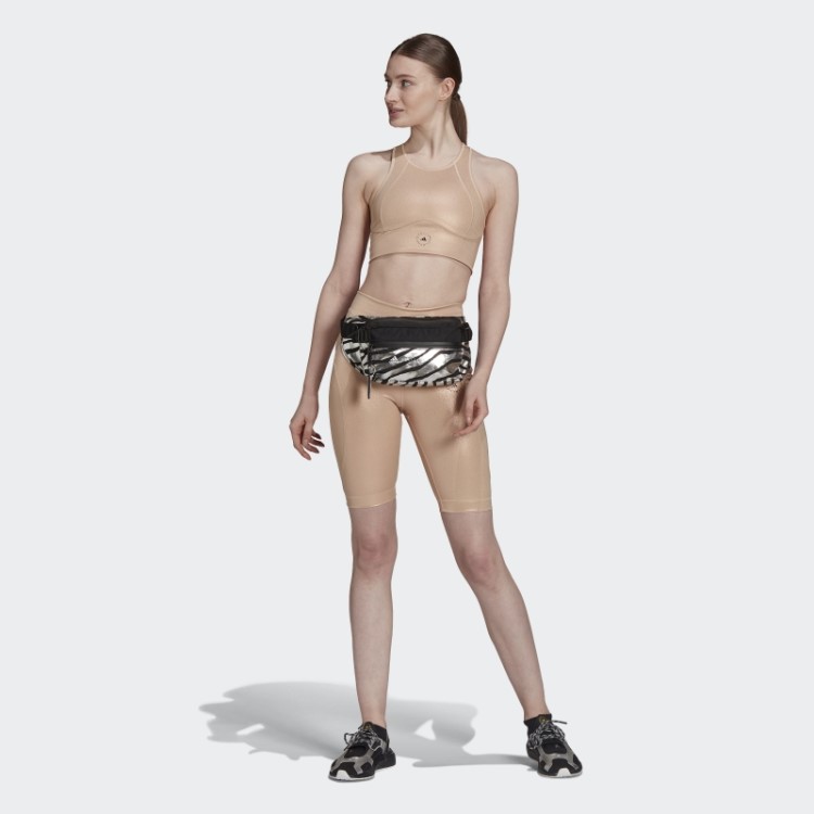 Adidas By Stella Mccartney Collants De Ciclismo Brilhantes Cobre Metálico Fashion
