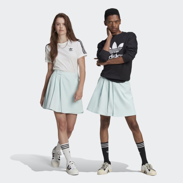 Saia De Alfaiataria Azul Adidas Adicolor Contempo (gênero Neutro)