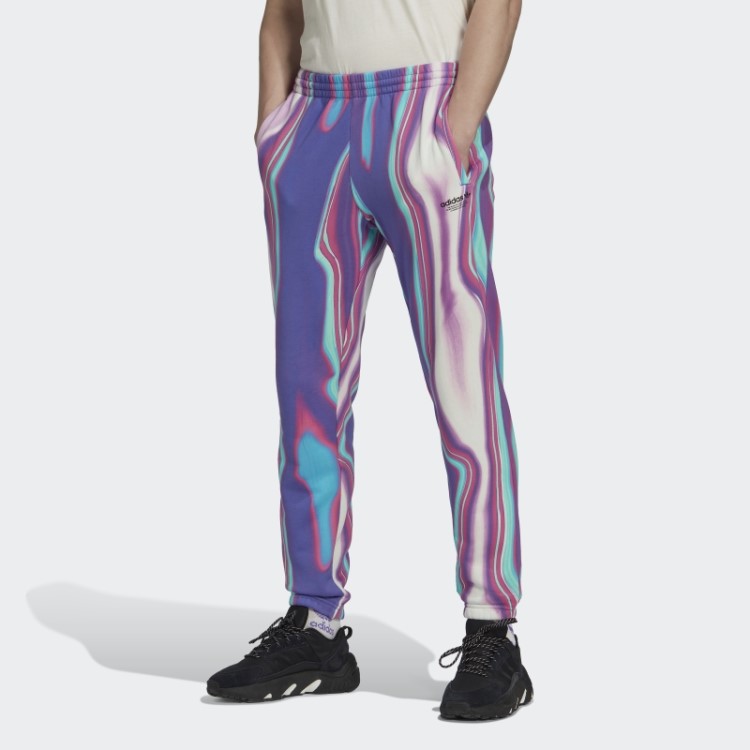 Calça De Moletom Adidas Hyperreal Allover Com Estampa Roxa