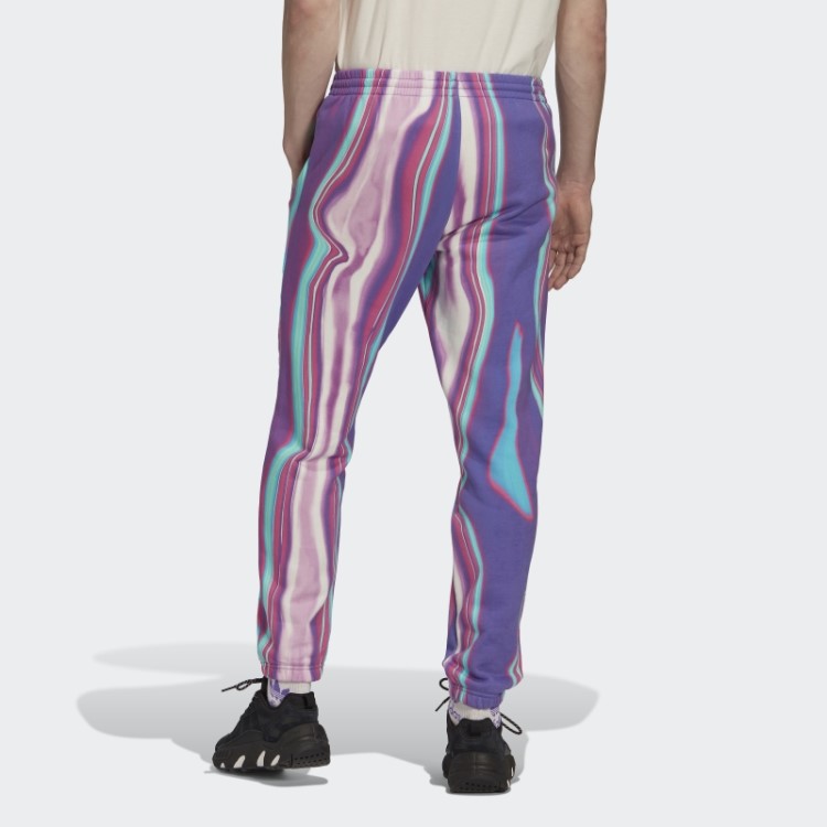 Calça De Moletom Adidas Hyperreal Allover Com Estampa Roxa
