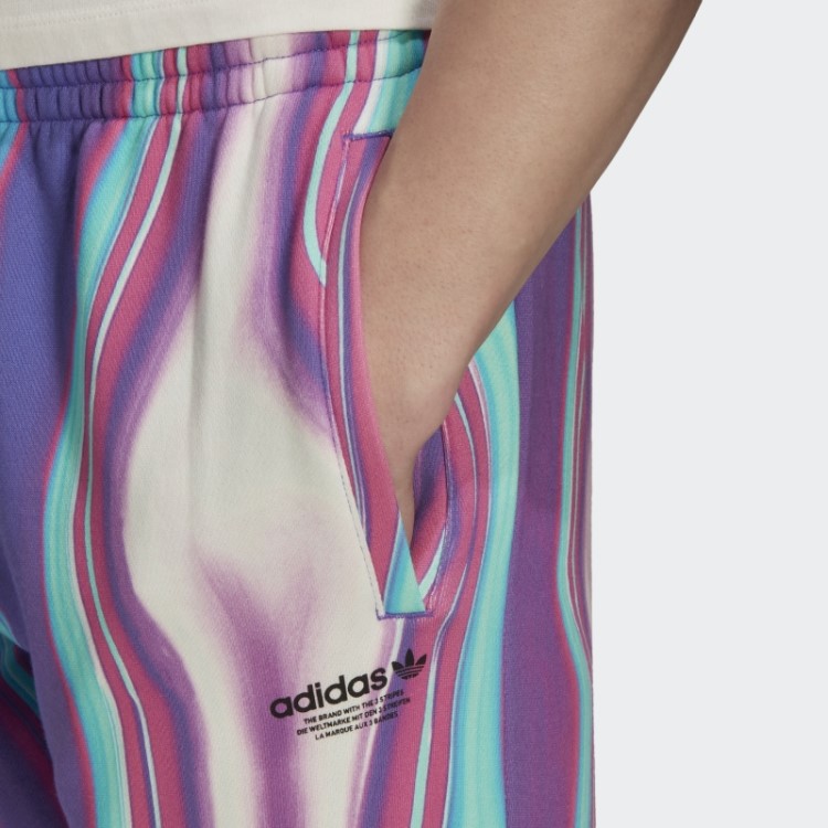 Calça De Moletom Adidas Hyperreal Allover Com Estampa Roxa