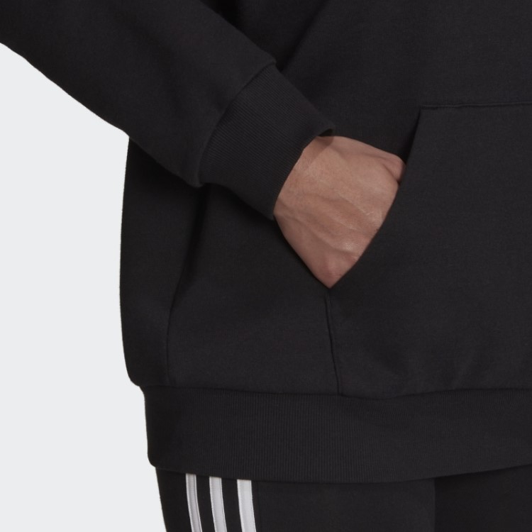 Moletom De Lã Adidas Essentials Com Logo Boyfriend Preto