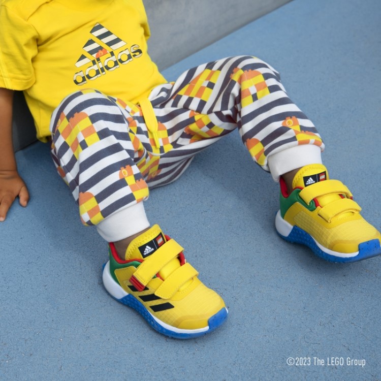 Eqt Amarelo Adidas Dna X Lego Sapatos De Velcro De Duas Tiras Fashion