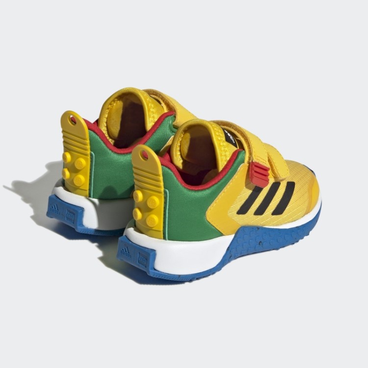 Adidas Dna X Lego Sapato De Velcro De Duas Tiras Eqt Moda Amarela