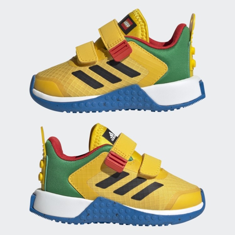 Adidas Dna X Lego Sapato De Velcro De Duas Tiras Eqt Moda Amarela