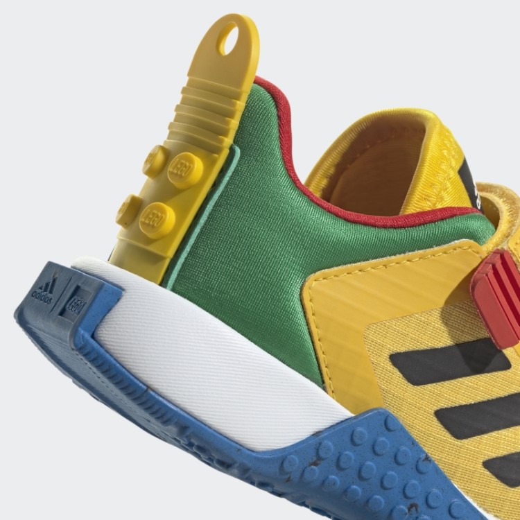 Adidas Dna X Lego Sapato De Velcro De Duas Tiras Eqt Moda Amarela