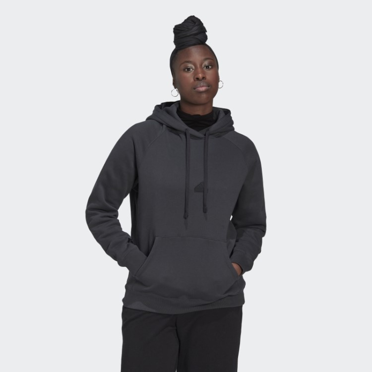 Moletom Oversized Com Capuz De Carbono Adidas